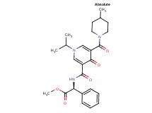 methyl (2S)-[({1-isopropyl-5-[(4-methyl-1-piperidinyl)carbonyl]-4-oxo-1,4-dihydro-3-pyridinyl}carbonyl)amino](phenyl)acetate