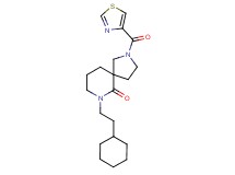 7-(2-cyclohexylethyl)-2-(1,3-thiazol-4-ylcarbonyl)-2,7-diazaspiro[4.5]decan-6-one