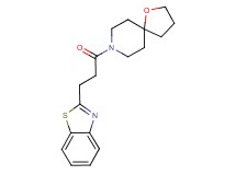 8-[3-(1,3-benzothiazol-2-yl)propanoyl]-1-oxa-8-azaspiro[4.5]decane