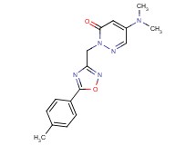 5-(dimethylamino)-2-{[5-(4-methylphenyl)-1,2,4-oxadiazol-3-yl]methyl}pyridazin-3(2H)-one