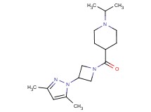 4-{[3-(3,5-dimethyl-1H-pyrazol-1-yl)-1-azetidinyl]carbonyl}-1-isopropylpiperidine