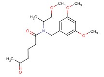 N-(3,5-dimethoxybenzyl)-N-(2-methoxy-1-methylethyl)-5-oxohexanamide