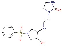 1-(2-{[(3R*,4R*)-4-hydroxy-1-(phenylsulfonyl)-3-pyrrolidinyl]amino}ethyl)-2-imidazolidinone