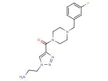 [2-(4-{[4-(3-fluorobenzyl)-1-piperazinyl]carbonyl}-1H-1,2,3-triazol-1-yl)ethyl]amine dihydrochloride