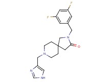 2-(3,5-difluorobenzyl)-8-(1H-imidazol-4-ylmethyl)-2,8-diazaspiro[4.5]decan-3-one