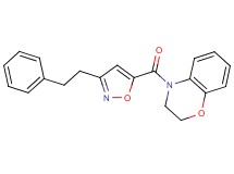 4-{[3-(2-phenylethyl)-5-isoxazolyl]carbonyl}-3,4-dihydro-2H-1,4-benzoxazine