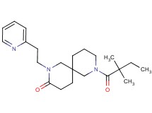 8-(2,2-dimethylbutanoyl)-2-[2-(2-pyridinyl)ethyl]-2,8-diazaspiro[5.5]undecan-3-one