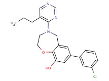 7-(3-chlorophenyl)-4-(5-propylpyrimidin-4-yl)-2,3,4,5-tetrahydro-1,4-benzoxazepin-9-ol