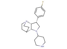 rel-(2R,3R,6R)-3-(4-fluorophenyl)-5-(4-piperidinyl)-1,5-diazatricyclo[5.2.2.0~2,6~]undecane dihydrochloride