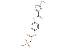5-methyl-N-(4-{[(methylsulfonyl)acetyl]amino}phenyl)-3-furamide