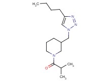 3-[(4-butyl-1H-1,2,3-triazol-1-yl)methyl]-1-isobutyrylpiperidine