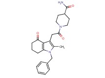 1-[(1-benzyl-2-methyl-4-oxo-4,5,6,7-tetrahydro-1H-indol-3-yl)acetyl]-4-piperidinecarboxamide