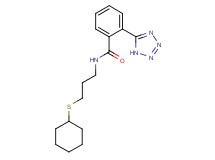 N-[3-(cyclohexylthio)propyl]-2-(1H-tetrazol-5-yl)benzamide