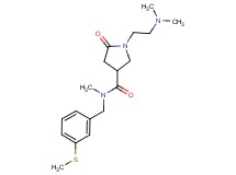 1-[2-(dimethylamino)ethyl]-N-methyl-N-[3-(methylthio)benzyl]-5-oxo-3-pyrrolidinecarboxamide