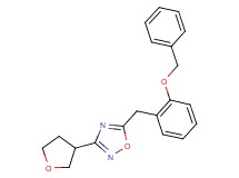 5-[2-(benzyloxy)benzyl]-3-(tetrahydrofuran-3-yl)-1,2,4-oxadiazole
