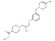 methyl 1-(2-hydroxy-3-{3-[(4-methyl-3,6-dihydropyridin-1(2H)-yl)methyl]phenoxy}propyl)piperidine-4-carboxylate diformate