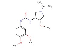 N-(3,4-dimethoxyphenyl)-N'-[(3S*,4S*)-1-isopropyl-4-methoxypyrrolidin-3-yl]urea