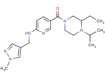 5-[(3-ethyl-4-isopropyl-1-piperazinyl)carbonyl]-N-[(1-methyl-1H-pyrazol-4-yl)methyl]-2-pyridinamine