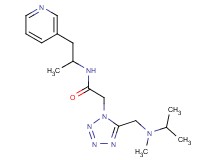 2-(5-{[isopropyl(methyl)amino]methyl}-1H-tetrazol-1-yl)-N-[1-methyl-2-(3-pyridinyl)ethyl]acetamide