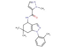 N-[6,6-dimethyl-1-(2-methylphenyl)-4,5,6,7-tetrahydro-1H-indazol-4-yl]-1-methyl-1H-pyrazole-5-carboxamide