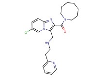 N-{[2-(1-azocanylcarbonyl)-6-chloroimidazo[1,2-a]pyridin-3-yl]methyl}-2-(2-pyridinyl)ethanamine