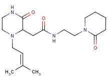 2-[1-(3-methyl-2-buten-1-yl)-3-oxo-2-piperazinyl]-N-[2-(2-oxo-1-piperidinyl)ethyl]acetamide