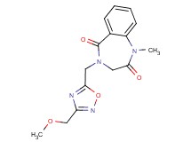 4-{[3-(methoxymethyl)-1,2,4-oxadiazol-5-yl]methyl}-1-methyl-3,4-dihydro-1H-1,4-benzodiazepine-2,5-dione