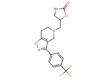 5-{[3-[4-(trifluoromethyl)phenyl]-6,7-dihydroisoxazolo[4,5-c]pyridin-5(4H)-yl]methyl}-1,3-oxazolidin-2-one
