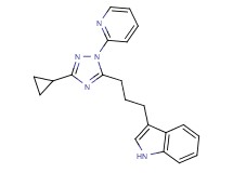 3-[3-(3-cyclopropyl-1-pyridin-2-yl-1H-1,2,4-triazol-5-yl)propyl]-1H-indole
