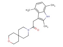 9-[(2,4,7-trimethyl-1H-indol-3-yl)acetyl]-3-oxa-9-azaspiro[5.5]undecane