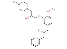 1-(2-methoxy-5-{[methyl(2-pyridinylmethyl)amino]methyl}phenoxy)-3-(4-methyl-1-piperazinyl)-2-propanol