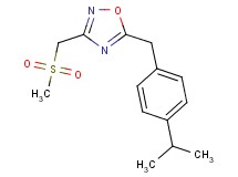 5-(4-isopropylbenzyl)-3-[(methylsulfonyl)methyl]-1,2,4-oxadiazole