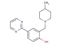 2-[(4-methyl-1-piperidinyl)methyl]-4-(2-pyrimidinyl)phenol