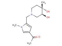 1-(5-{[(3S*,4S*)-3,4-dihydroxy-4-methylpiperidin-1-yl]methyl}-1-methyl-1H-pyrrol-3-yl)ethanone