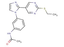 N-(3-{2-[2-(ethylthio)pyrimidin-5-yl]-1H-imidazol-1-yl}phenyl)acetamide