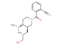 2-{[(3R*,4S*)-4-(dimethylamino)-3-(3-hydroxypropyl)piperidin-1-yl]carbonyl}benzonitrile