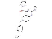 6-(4-ethylbenzyl)-N-methyl-4-(1-pyrrolidinylcarbonyl)-5,6,7,8-tetrahydropyrido[4,3-d]pyrimidin-2-amine