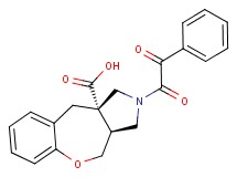 (3aS*,10aS*)-2-[oxo(phenyl)acetyl]-2,3,3a,4-tetrahydro-1H-[1]benzoxepino[3,4-c]pyrrole-10a(10H)-carboxylic acid