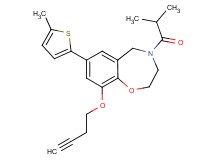 9-(3-butyn-1-yloxy)-4-isobutyryl-7-(5-methyl-2-thienyl)-2,3,4,5-tetrahydro-1,4-benzoxazepine