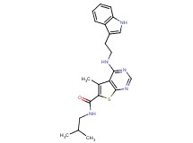 4-{[2-(1H-indol-3-yl)ethyl]amino}-N-isobutyl-5-methylthieno[2,3-d]pyrimidine-6-carboxamide