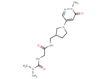 N~2~-[(dimethylamino)carbonyl]-N~1~-{[1-(1-methyl-6-oxo-1,6-dihydro-4-pyridazinyl)-3-pyrrolidinyl]methyl}glycinamide