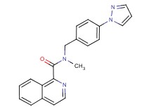 N-methyl-N-[4-(1H-pyrazol-1-yl)benzyl]-1-isoquinolinecarboxamide