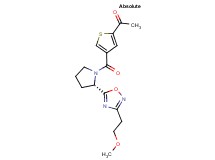 1-[4-({(2S)-2-[3-(2-methoxyethyl)-1,2,4-oxadiazol-5-yl]pyrrolidin-1-yl}carbonyl)-2-thienyl]ethanone