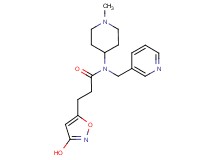 3-(3-hydroxy-5-isoxazolyl)-N-(1-methyl-4-piperidinyl)-N-(3-pyridinylmethyl)propanamide