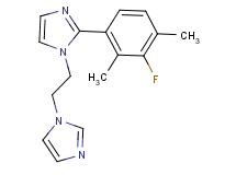 2-(3-fluoro-2,4-dimethylphenyl)-1-[2-(1H-imidazol-1-yl)ethyl]-1H-imidazole