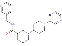 1'-pyrazin-2-yl-N-(pyridin-3-ylmethyl)-1,4'-bipiperidine-3-carboxamide
