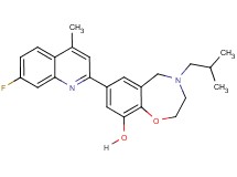 7-(7-fluoro-4-methyl-2-quinolinyl)-4-isobutyl-2,3,4,5-tetrahydro-1,4-benzoxazepin-9-ol