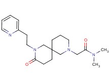 N,N-dimethyl-2-{9-oxo-8-[2-(2-pyridinyl)ethyl]-2,8-diazaspiro[5.5]undec-2-yl}acetamide