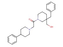 {3-benzyl-1-[(4-phenyl-1-piperidinyl)acetyl]-3-piperidinyl}methanol