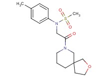 N-(4-methylphenyl)-N-[2-(2-oxa-7-azaspiro[4.5]dec-7-yl)-2-oxoethyl]methanesulfonamide